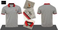 polo paris ralph lauren hommes tee shirt detail cotton polo gray